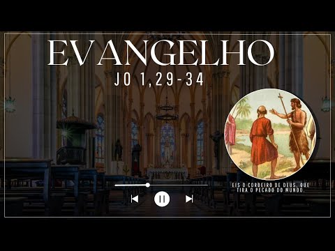 Evangelho de João 1,29-34 com Reflexão - "Eis o Cordeiro de Deus, que tira o pecado do mundo."