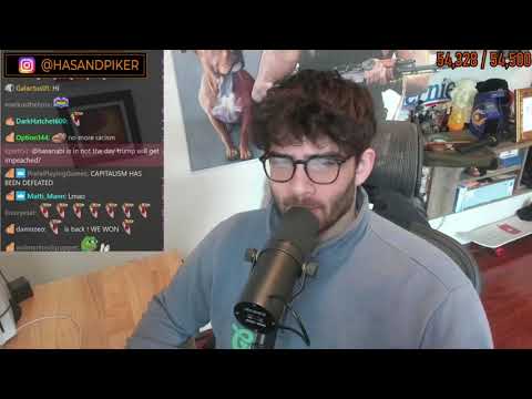 1/2 HasanAbi January 19, 2021 - Trumps Farewell Address, looking at best Trump Pics, LSF FULL VOD