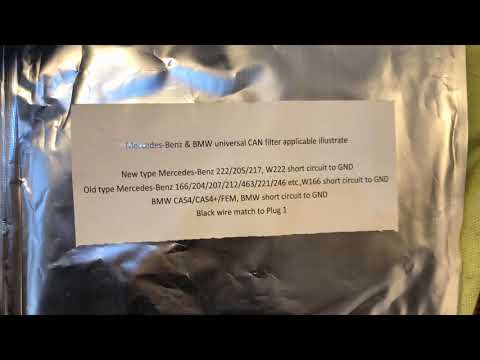 W221 odometer correction with can filter