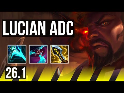 LUCIAN & Leona vs CAITLYN & Elise (ADC) | Good KDA: 15/1/5 | EUW Challenger | 26.1