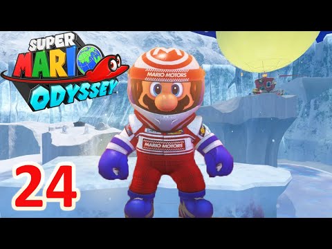 Collecting Power Moons in Snow kingdom! Super Mario odyssey Gameplay Walkthrough part 24