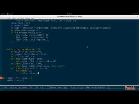 Reactive Programming in Python Unit Testing a Basic Reactive Data Flow | packtpub com