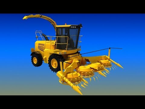 Forage Harvester 3D Model