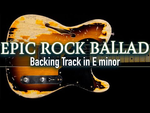 Heartbroken Epic Rock Ballad Backing Track in E minor SZBT 1079