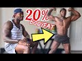 THIS IS WHAT 20% BODYFAT LOOKS LIKE on a MAN (NATURAL PHYSIQUE UPDATE - Natty or Not?)