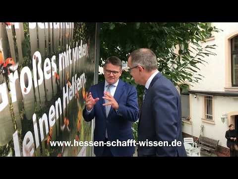 Hessen schafft Wissen: Start der Plakataktion mit Wissenschaftsminister Boris Rhein