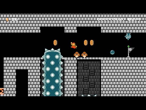 Super Mario Maker 2 - W2-3 Boom Boom's Skewer Fortress by ItsMatth3w - No Commentary