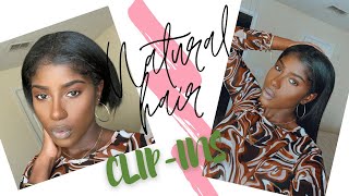 NATURAL HAIR CLIP-INS ON SHORT 4B/4C HAIR  | LASER HAIR ON AMAZON | RUTH NANDA