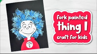 Fork Painted Thing 1 Thing 2 Craft For Kids