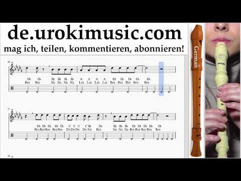 Blockflöte Lernen G. Imagine Dragons - Whatever It Takes Tabulatur um-i995