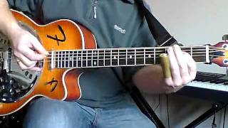 Eric Clapton - Walking Blues (Robert Johnson) played on a Fender Resonator