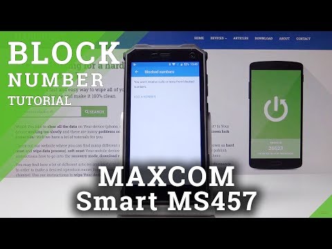 How to Block Number in MAXCOM Smart MS457 Strong - Block Stalkers