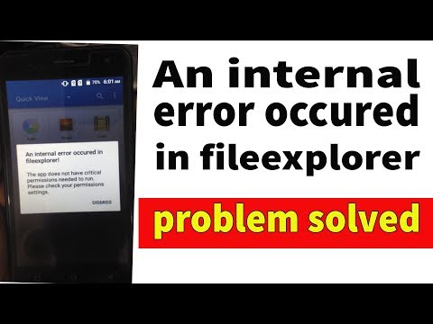 Walton EF4 OR Any Android Mobile An Internal Error Occured In Fileexplorer  Solution