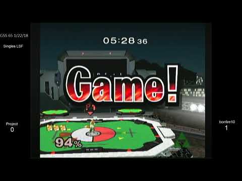 GSS 65 SSBM - Project (Fox) vs. bonfire10 (Sheik) - Melee LSF
