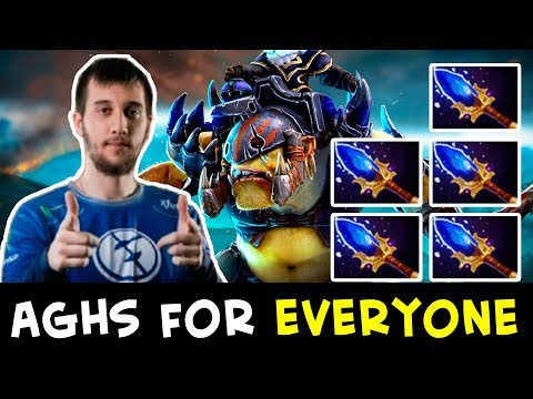 Arteezy Alchemist on FPL — Aghanims for whole team