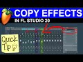 Copying Effects Between Mixer Tracks In FL Studio 20