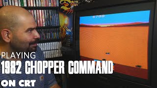 Chopper Command for Atari 2600 on a CRT (Memory Lane)