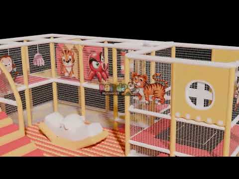 PAKET PLAYGROUND GEMBIRA 4 PAGAR PANDA PLAYHOUSE