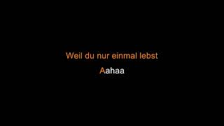 Die Toten Hosen - Du lebst nur einmal (Vorher) [Karaoke]