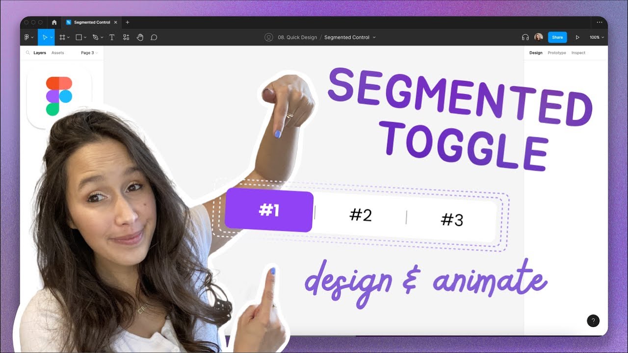 How to created a toggle switch in Figma | Segmented control step-by-step tutorial | Design & Animte
