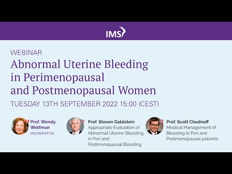 video:Abnormal Uterine Bleeding in Perimenopausal and Postmenopausal Women