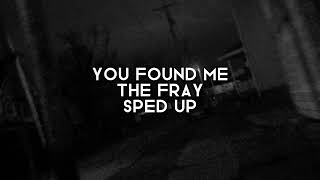 you found me by the fray - sped up