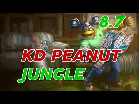 Kingzone DragonX Peanut Olaf Jungle Patch 8.7 Pro Replay