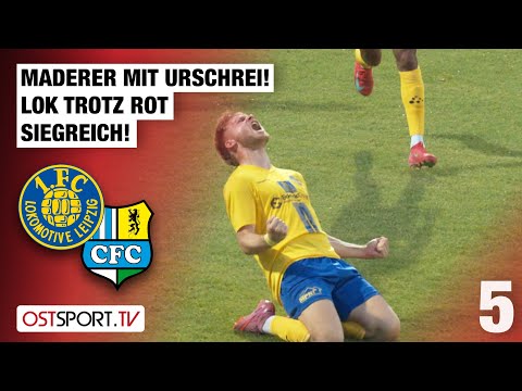 Maderer with a primal scream! Lok victorious despite red card! Lok Leipzig vs. Chemnitz | Regiona...