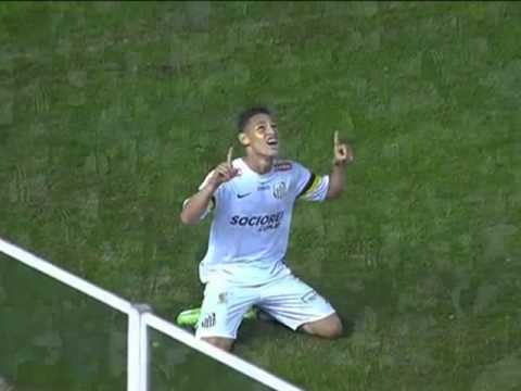 SANTOS FC 4 x 1 Portuguesa pela 7ª rodada do Brasileirão 2013