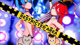 【MMD ホロライブ  4K/60fps】《Hoshimachi Suisei (星街すいせい) Houshou Marine (宝鐘マリン)》~《Chatter Chatter》