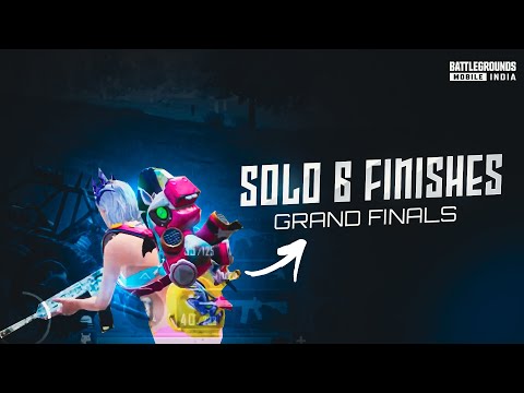 SOLO 6 FINISHES IN GRAND FINALS🩸| IPhone 13 | BGMI COMPETITIVE GAMEPLAY 🇮🇳