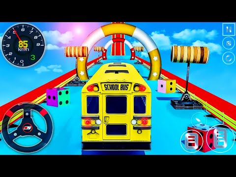 Impossible Bus Master Driving Simulator - School Bus Tracks Stunts Ramp Racing - Android GamePlay