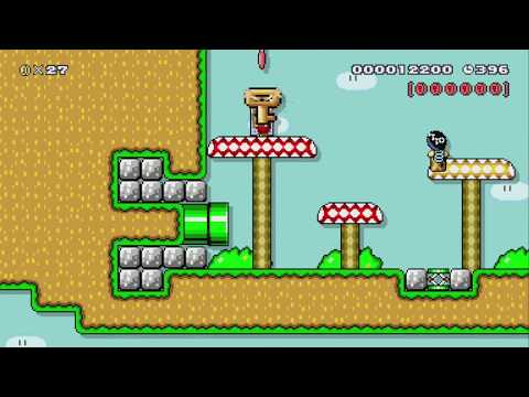 1-6 Springin' Sweet Shrooms by Kyevmu - SUPER MARIO MAKER - NO COMMENTARY 1bg