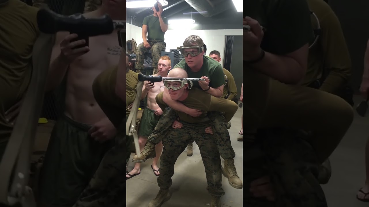It's all fun and games until the drill sergeant walks in! 😂