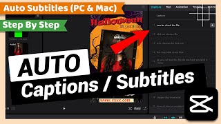 Add Auto Captions or Subtitles to Video | CapCut PC Tutorial