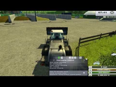Let's Play Farming Simulator 2013 Courseplay Tutorial #16 how the Fill and Empty Shovel