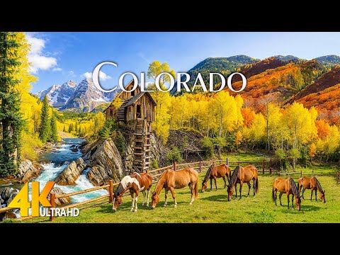 Colorado Autumn 4K 🍁 Scenic Drives, Aspen Trees & Rocky Mountains Fall Colors