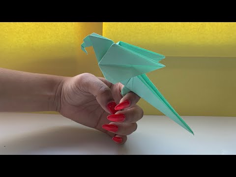 Como Fazer Um Papagaio De Papel (Origami Papagaio)