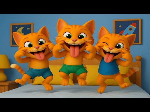 3 Pisicute Au Sarit In Pat - Cantece si Desene animate Pentru Copii |TRI FAN FAN