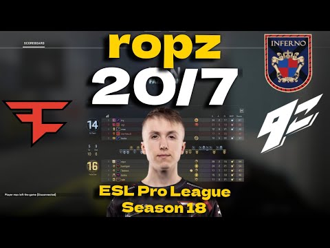 CSGO POV FaZe ropz (20/7) vs 9z (Inferno) @ ESL Pro League Season 18