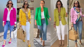 Download the video "Natural older women over 50 60 70 /outfit ideas / trending outfit 2025"