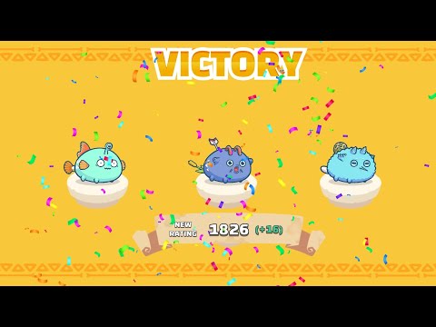Axie Infinity - S20 Triple Hybrid Aqua 1800+ MMR gameplay part 1