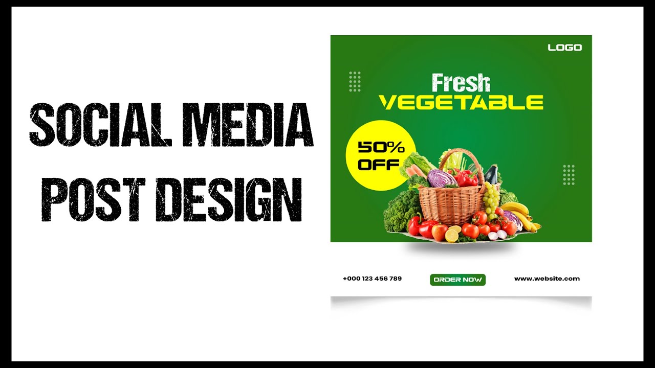 Social Media Post Design Illustrator For Freepik