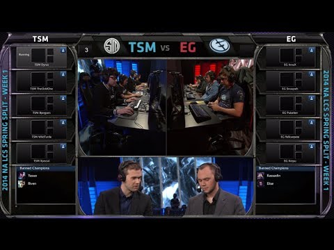 TSM vs Evil Geniuses | 2014 NA LCS Spring split Season 4 W1D1 | TSM vs EG G1
