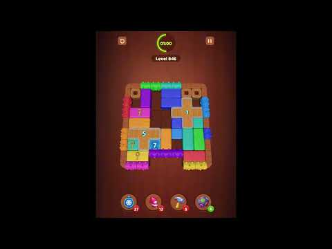 Wood Block Jam Levels 841-842-843-844-845-846-847-848-849-850