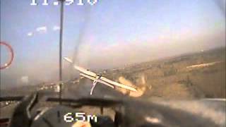 rc-plane shoots successfully a second rc-plane with an airsoft-machine-gun!/2