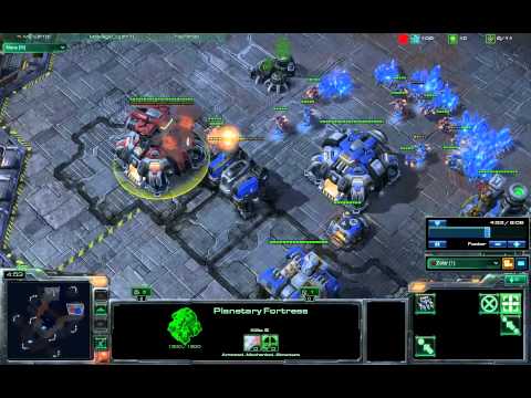 StarCraft 2 Planetary Fortress Rush - TvT