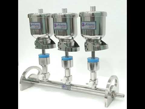 3-Branch Stainless Steel Solvent Filter Manifold