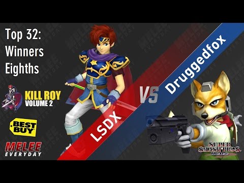 Kill Roy 2 - LSDX (Roy) vs. Druggedfox (Fox) - SSBM - Top 32, WE