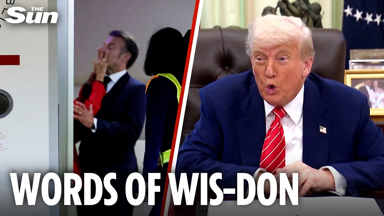 Trump's marriage tip to 'slapped Macron' gets Oval Office laughs